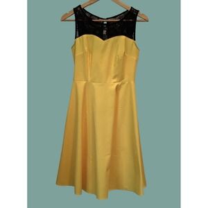Bbonlinedress Yellow Retro Swing Dance Dress Pin Up Girl Party Dress S